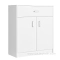 2 Doors 1 Drawer Ventilation Wooden Shoe Cabinet